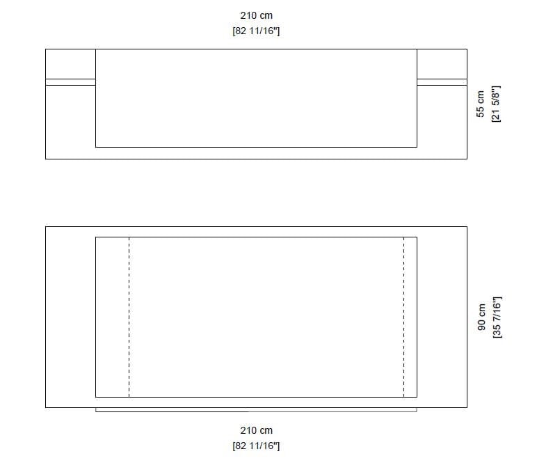 Прямоугольная ванна из натурального камня Davani Parallel ARCH-00009975 - Вид №3