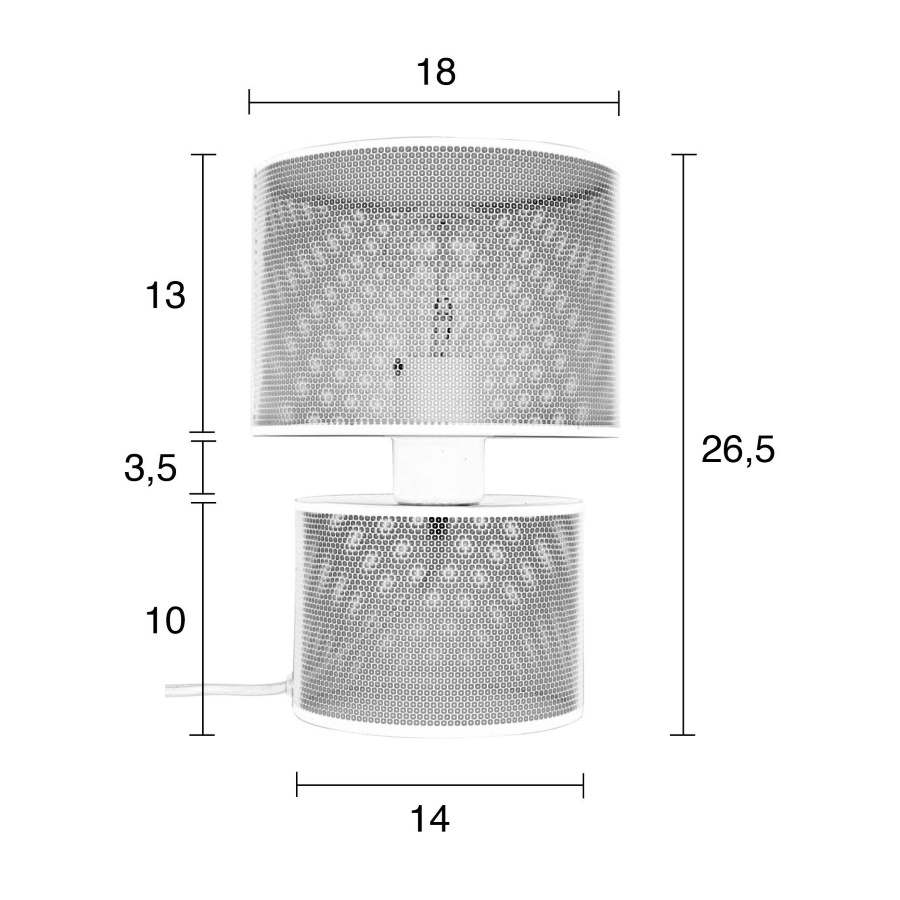 Лампа настольная Grid, белая Zuiver 5200033 - Вид №7