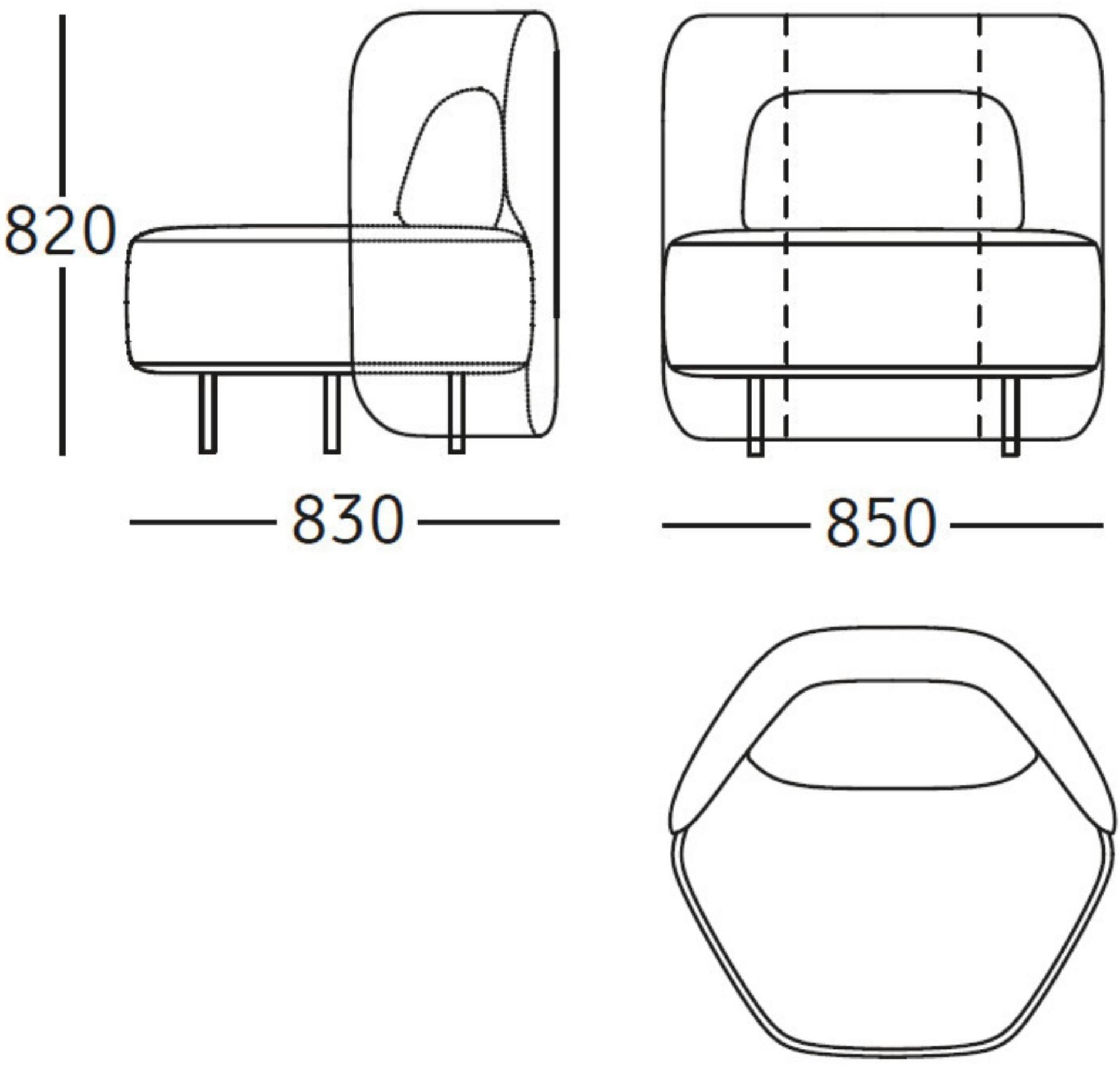 Кресло из акриловой ткани с подлокотниками Picco Santreyd sun-id-1478031 - Вид №9