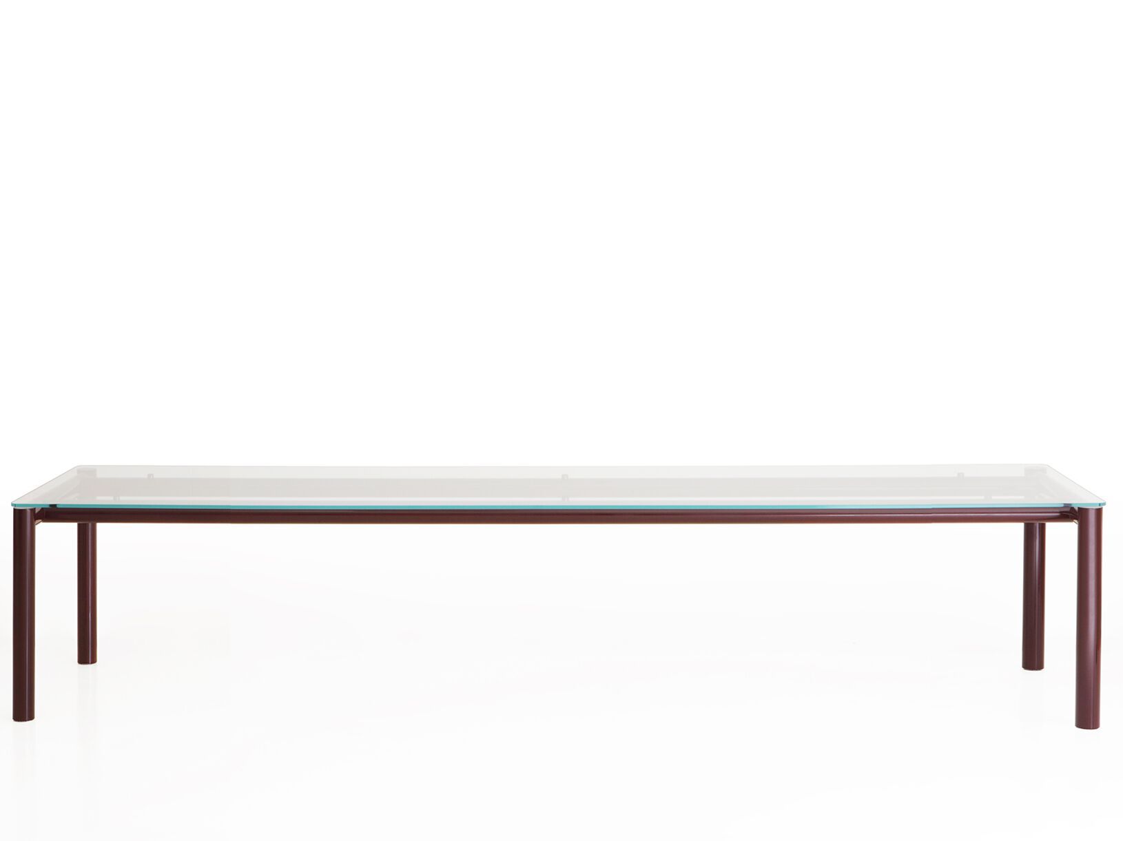 Прямоугольный стол из стали и стекла Porro VENTIQUATTRO ARCH-00141399