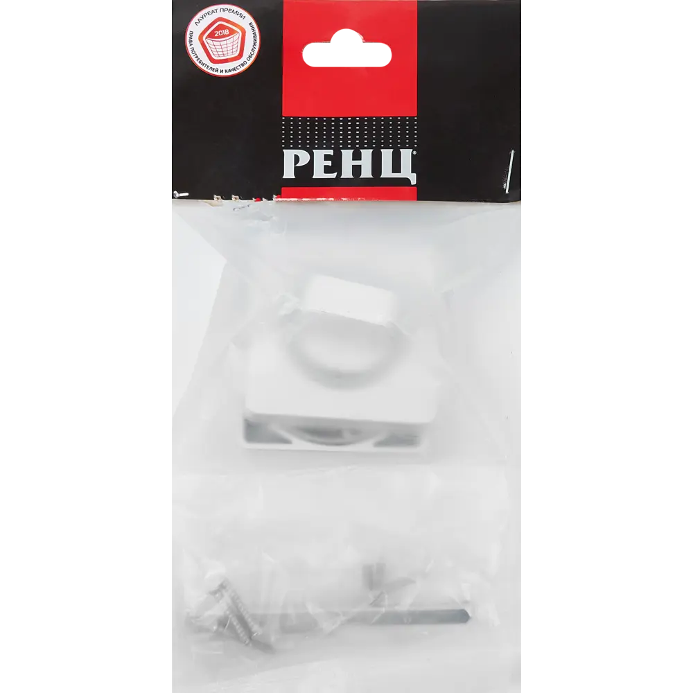 Накладка фиксатор цвет матовый белый/хром Santreyd STLM-2014020 - Вид №3