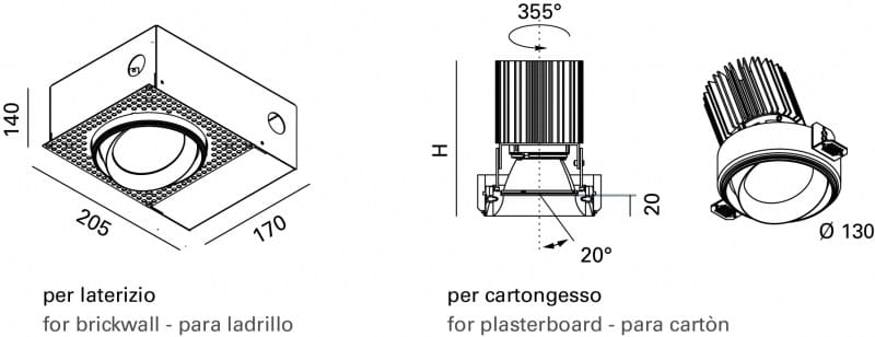 Регулируемый встраиваемый прожектор Lucifero's NYX TRIMLESS ARCH-00129813 - Вид №7