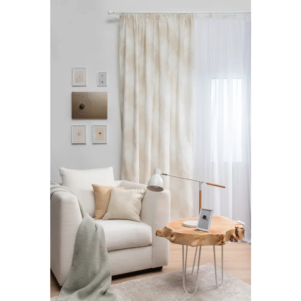 Подушка декоративная 40х40 см цвет бежевый SEASONS STLM-2158066 - Вид №5