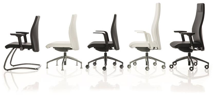 Luxy Офисное кресло на санках из ткани с подлокотниками Smartoffice 4offi18, 4offi20, 4offi22, 4offi24  - Вид №1