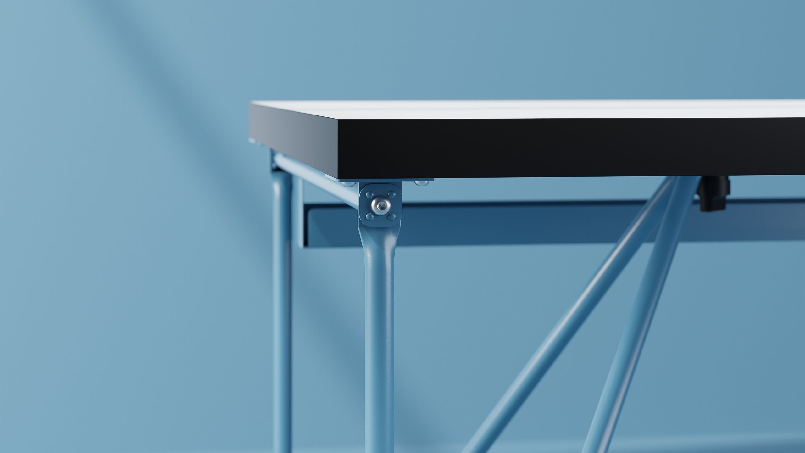 Прямоугольный складной стол на колесах System 180 Colourful Structures ARCH-00020883