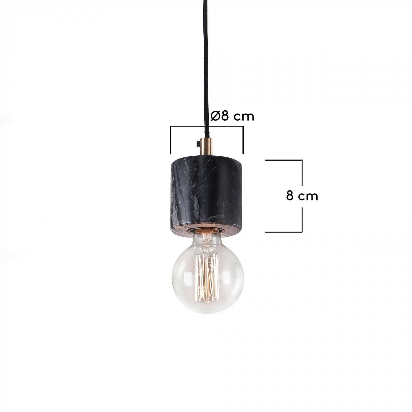 051778 Подвес Calpac мрамор черный La Forma Campus - Вид №1