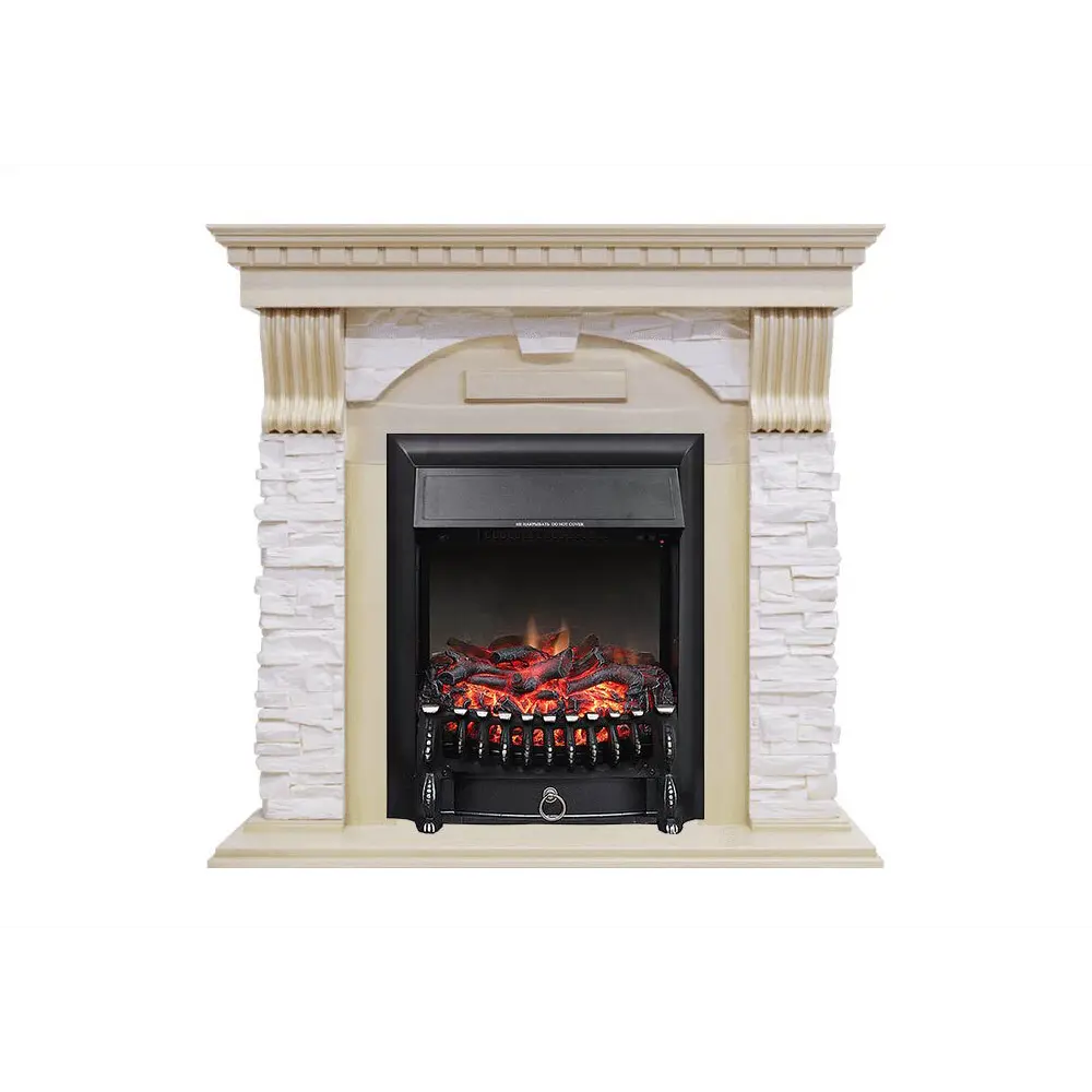 Каминокомплект Royal Flame Dublin с очагом Fobos FX BL 1.5 кВт цвет кремовый/темное дерево STLM-2212097