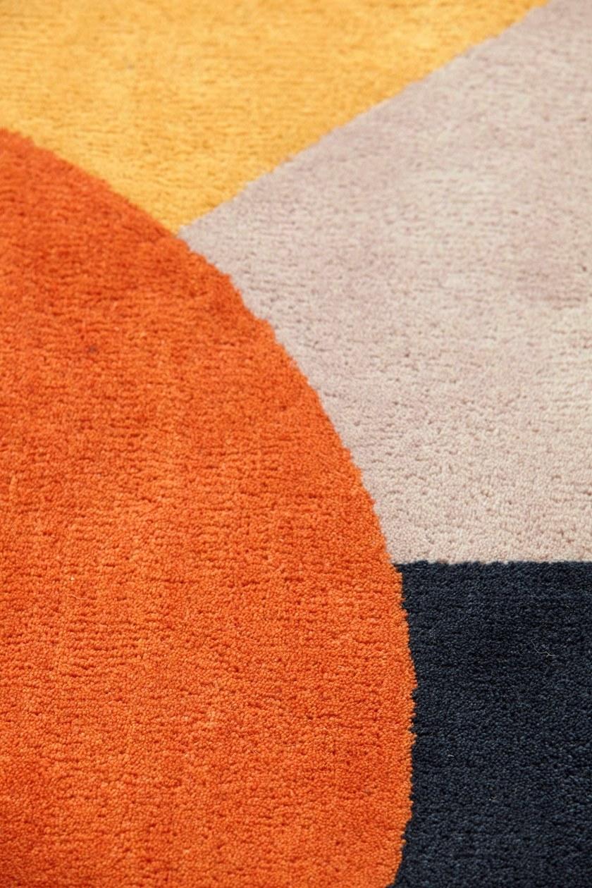 GAN Шерстяной коврик с геометрическими мотивами Hand knotted sun-id-1490957 - Вид №3