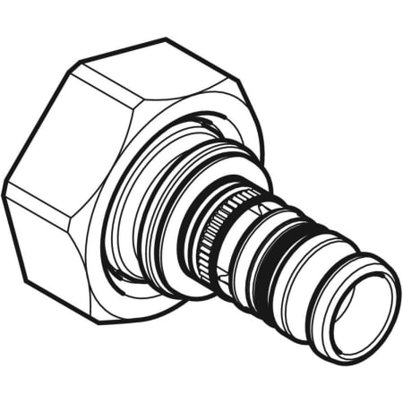601.623.00.5 Соединение Geberit Mepla для коллектора под евроконус Geberit  - Вид №1
