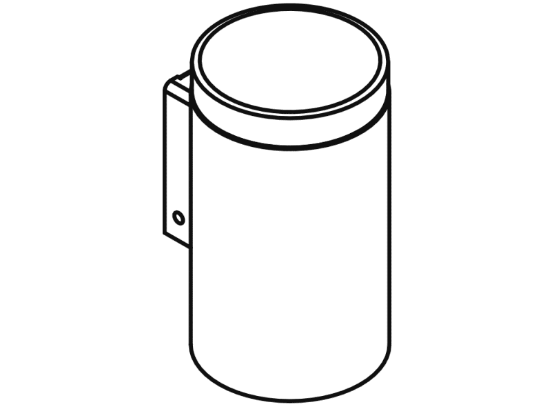 900.04.000XA Стеклянная кружка с держателем HEWI System 900 - Вид №2