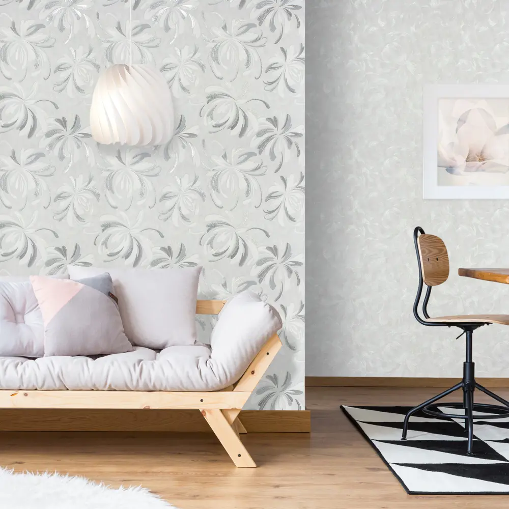 Обои флизелиновые Искра серые 1.06х10 м 0342-21 Santreyd STLM-2057977 - Вид №4