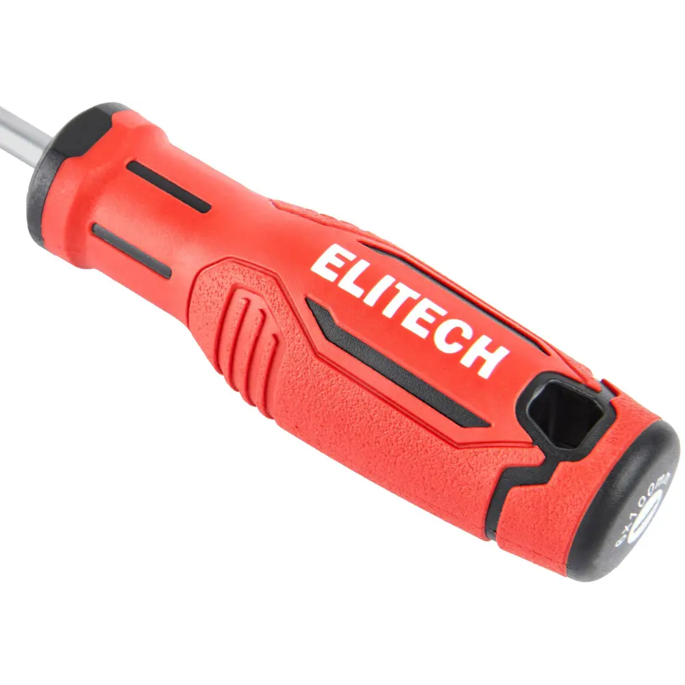 Отвертка прямая Elitech 211105 SL6x100 мм с магнитным наконечником 89407134 STLM-1575369 - Вид №3