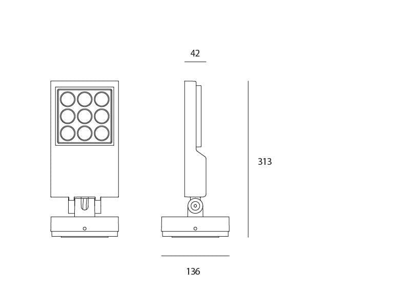 Алюминиевый светодиодный наружный прожектор Artemide Cefiso ARCH-00116963 - Вид №3