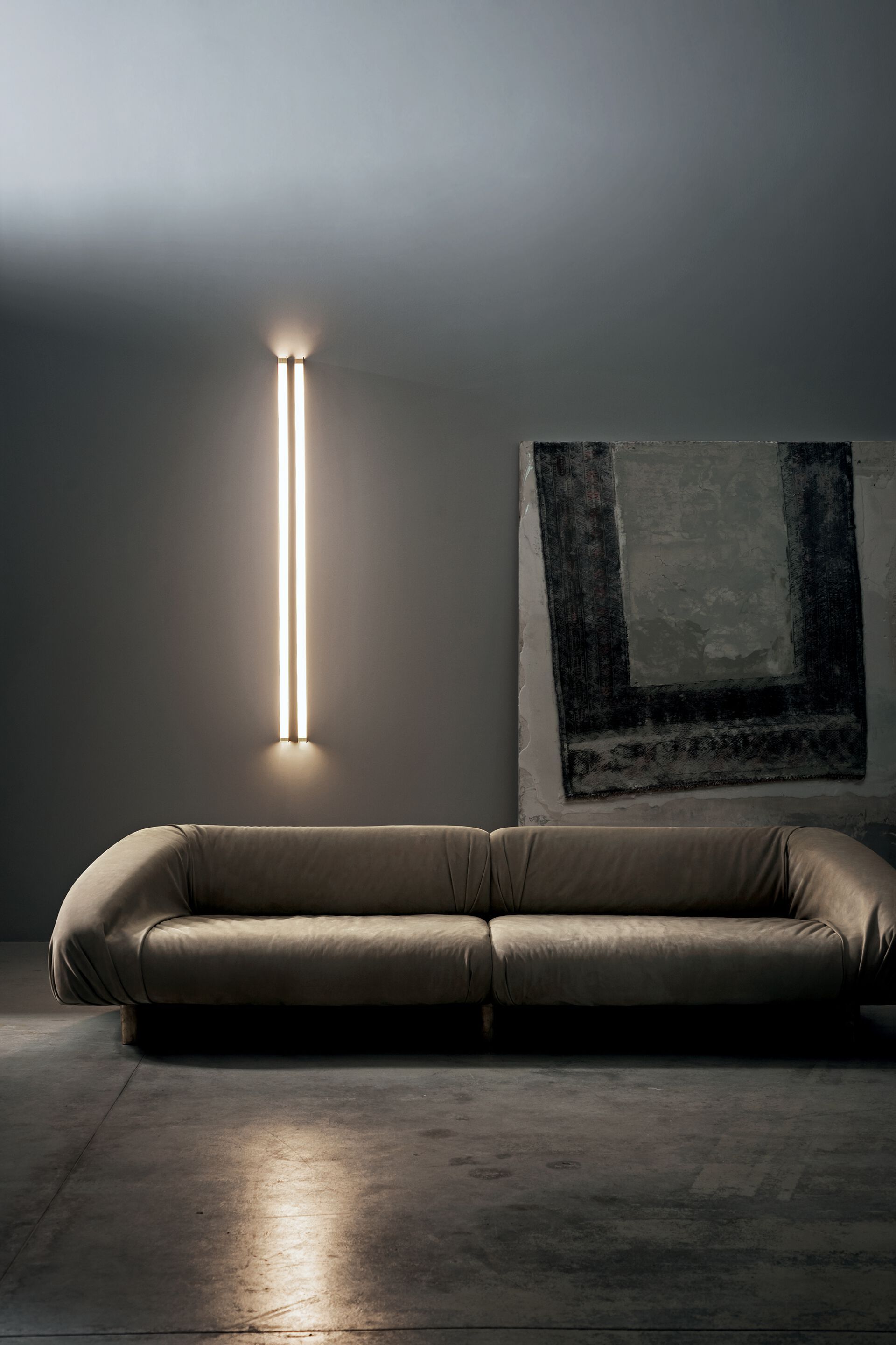 Кожаный линейный диван Baxter FOLD ARCH-00112033 - Вид №3