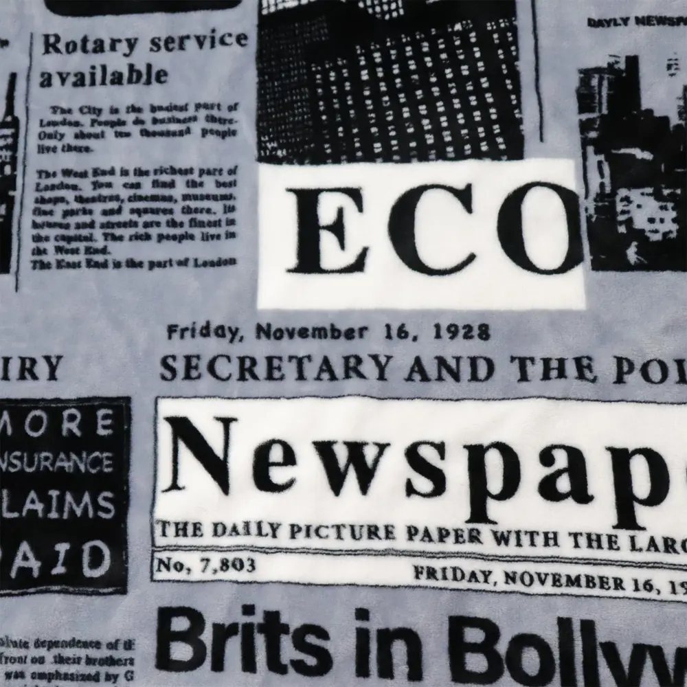 Плед Пресса 200x220 см микрофибра цвет серый Ardenza STLM-2030943 - Вид №1