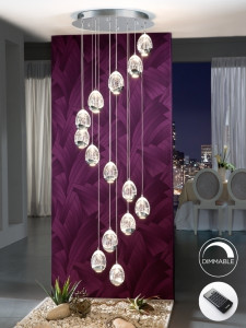 064324 Люстра LED 14L DIM хром Schuller Rocio