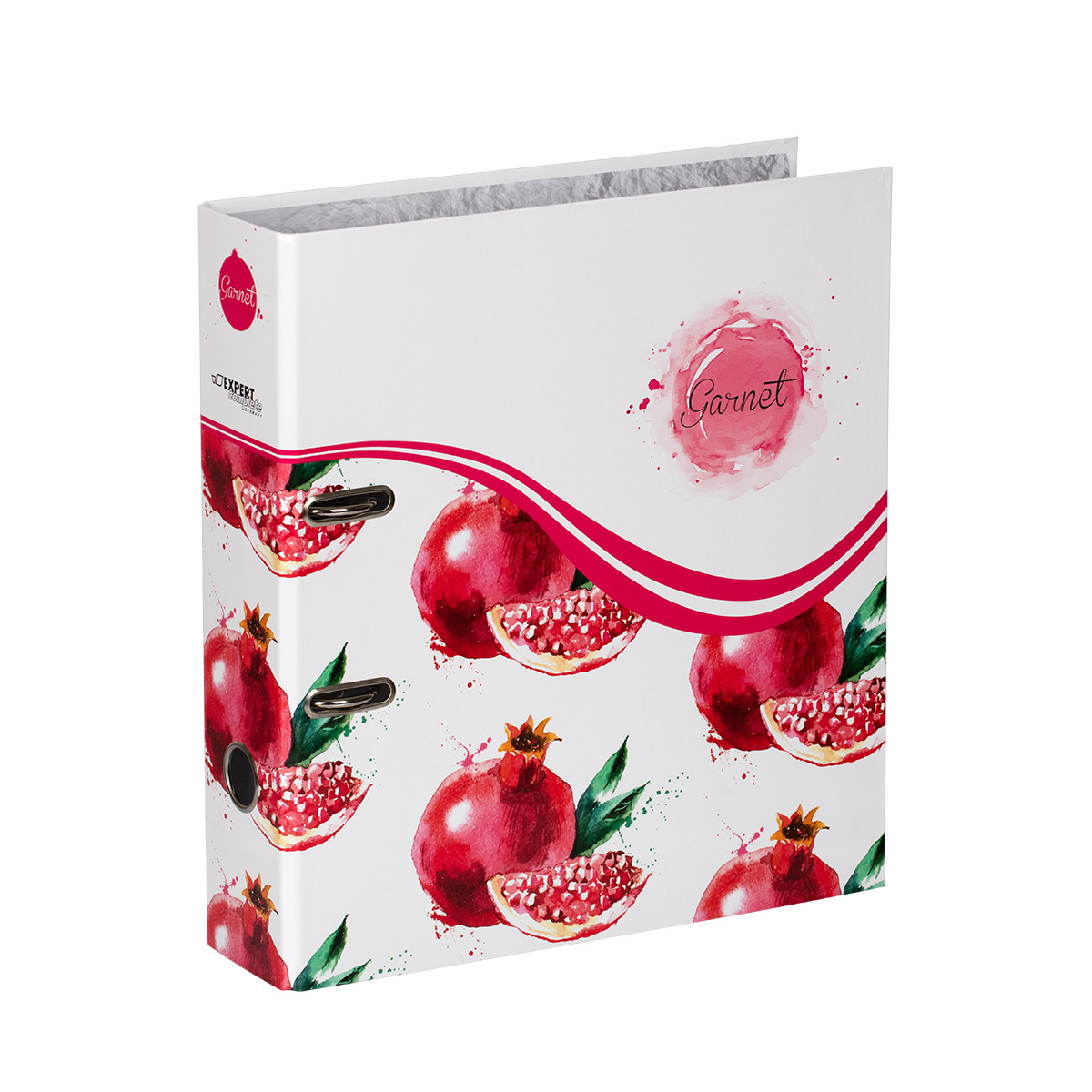 254174 Регистратор ламинир."Фрукты" 75 мм А4 арочный механ. гранат Expert Complete 