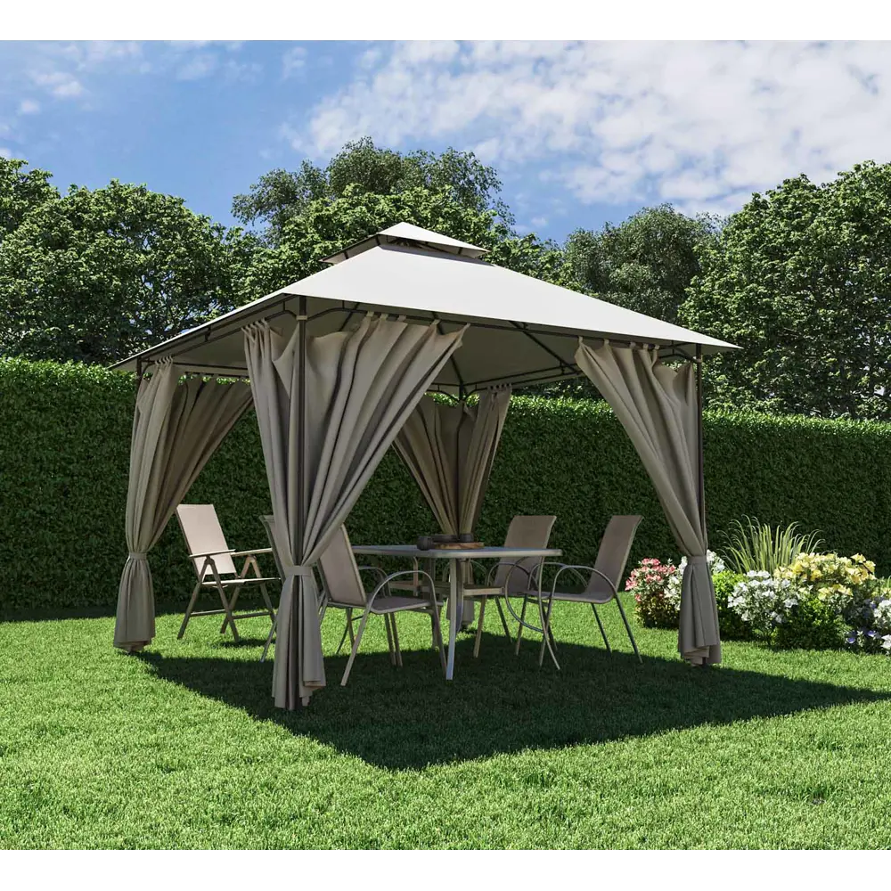 Беседка NATERIAL Oxis 300x300 см с защитой от солнца и москитов 82232755 STLM-1573818 - Вид №14