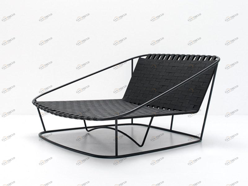 arflex Садовая кровать из окрашенной стали и эластичных ремней Cloud sun-id-1511553