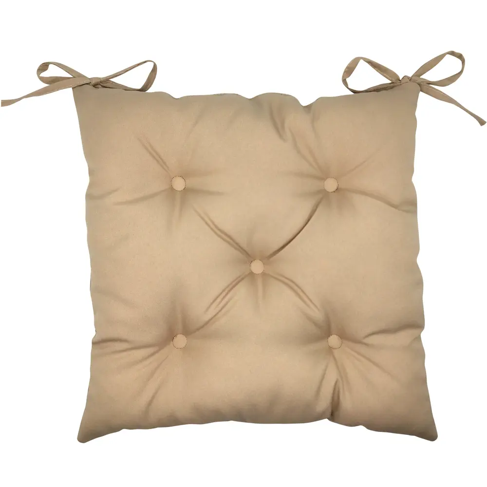 Подушка на сиденье 45x45 см цвет бежево-черно-белый Santreyd STLM-2091373 - Вид №1