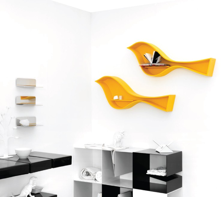 Ex.T Birdie Полка желтая EXBIRDIEGI  - Вид №3