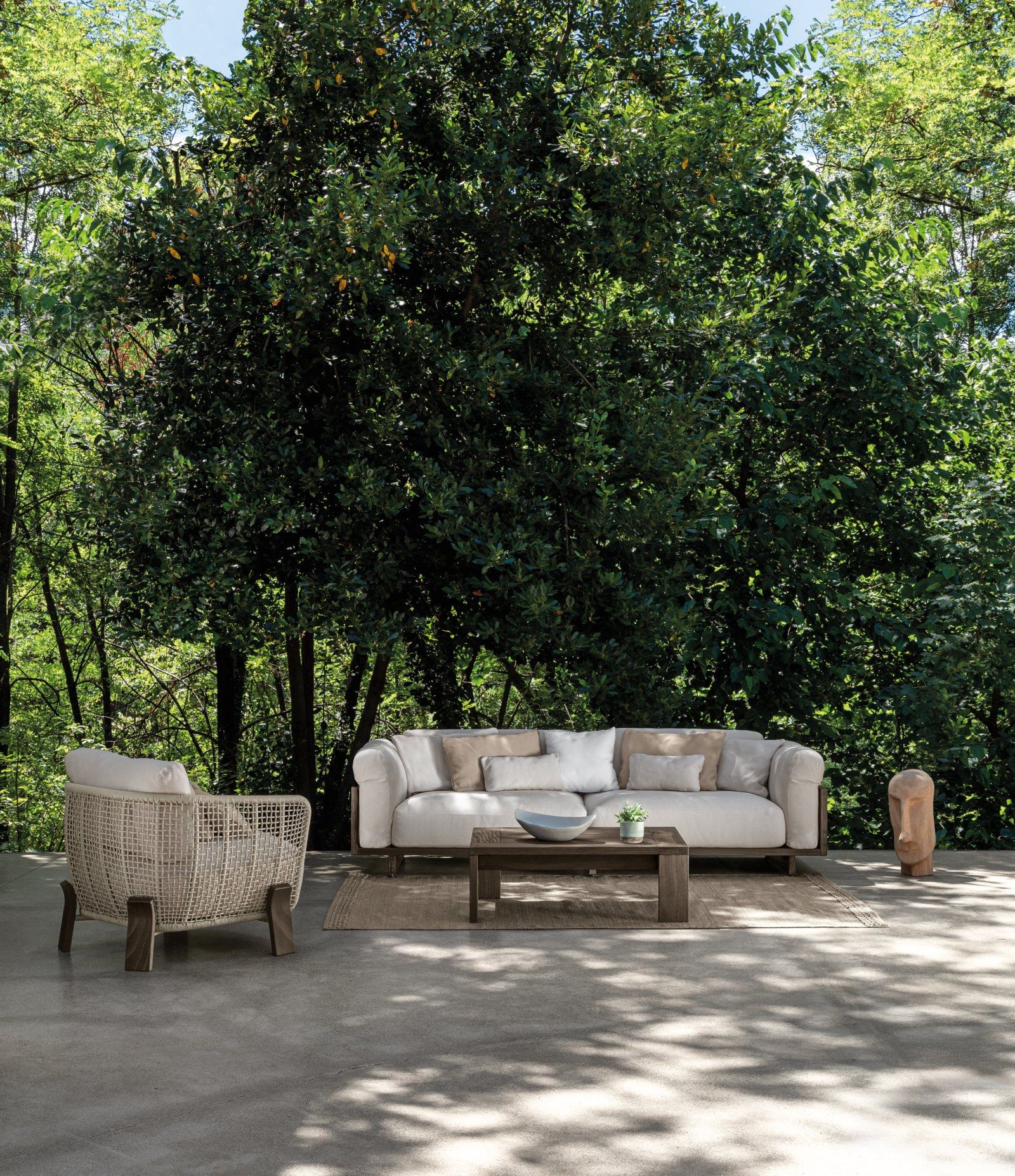 Тканевое садовое кресло с подлокотниками Talenti Argo-wood ARCH-00062270 - Вид №4