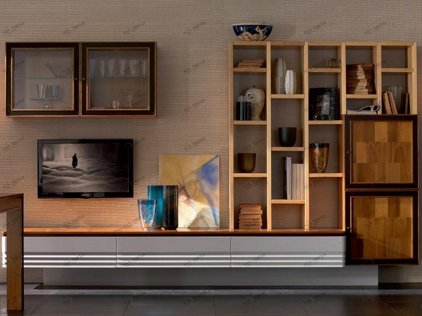 Cantiero Модульная стенка для хранения из массива дерева Elettra day El1030