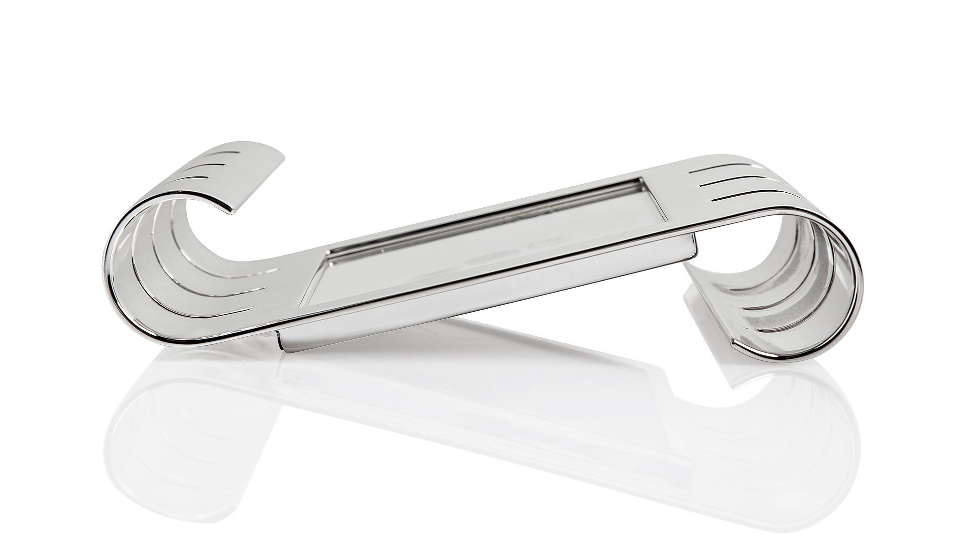 10565333 Puiforcat Рамка для фото 17,2х17,3см "Рюбан" (посеребрение) Посеребрение  - Вид №1