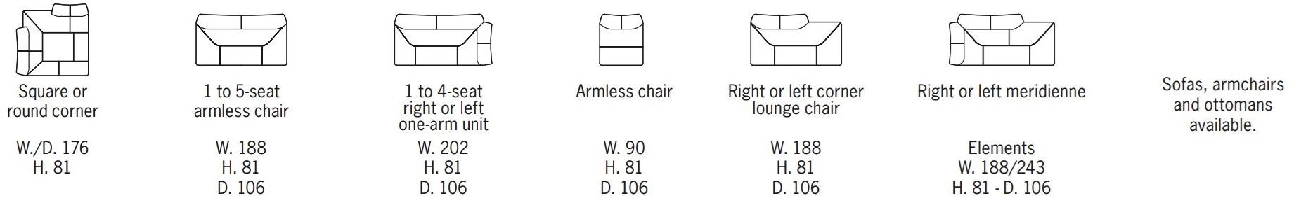 Roche Bobois Модульный кожаный диван sun-id-1352089 - Вид №2