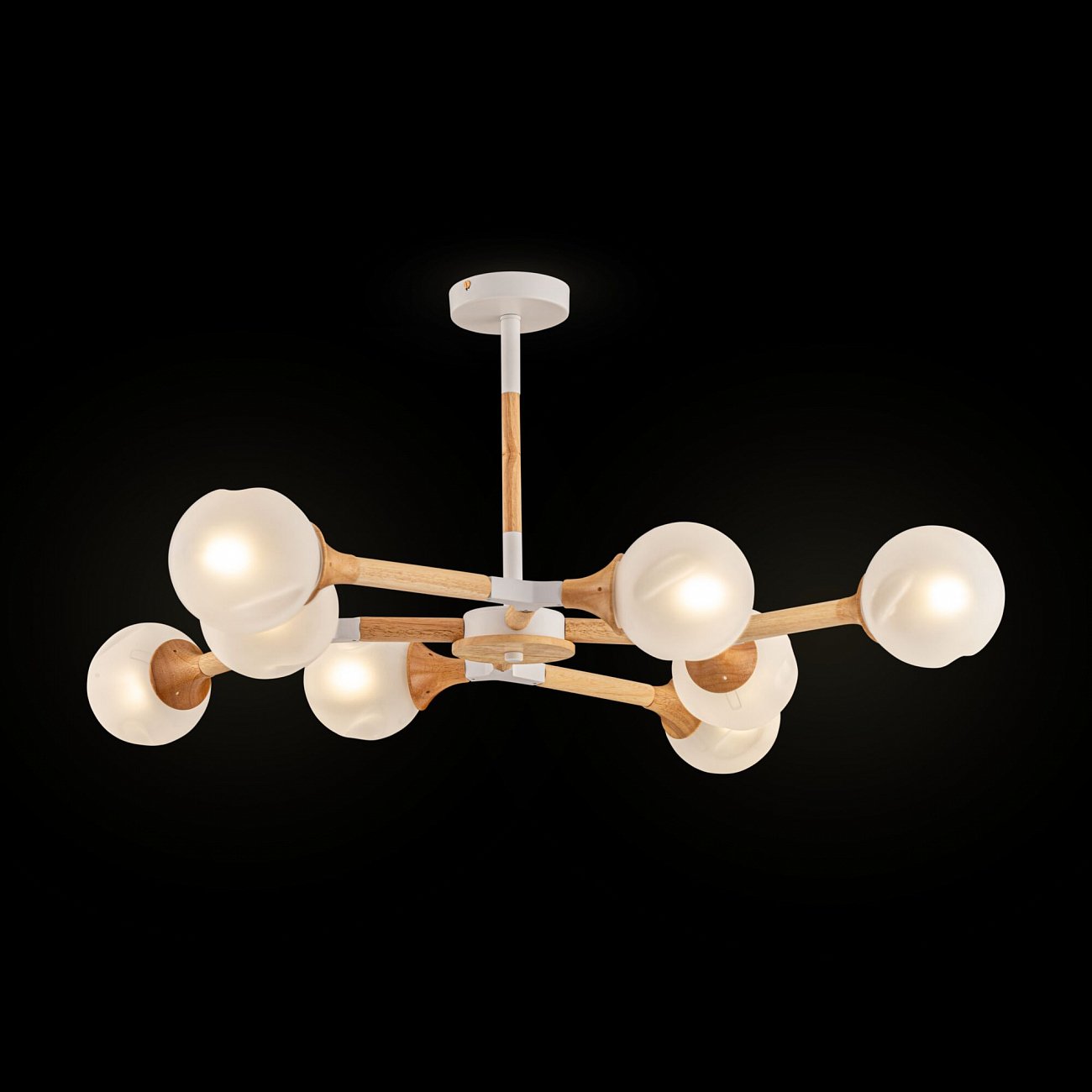 Светильник потолочный на 8 ламп белый Amy FR5105CL-08W FREYA MODERN 00-3957021 Белый - Вид №3