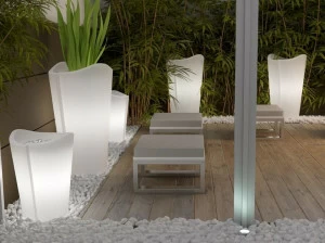 MOBIKA GARDEN Высокий садовый горшок с подсветкой