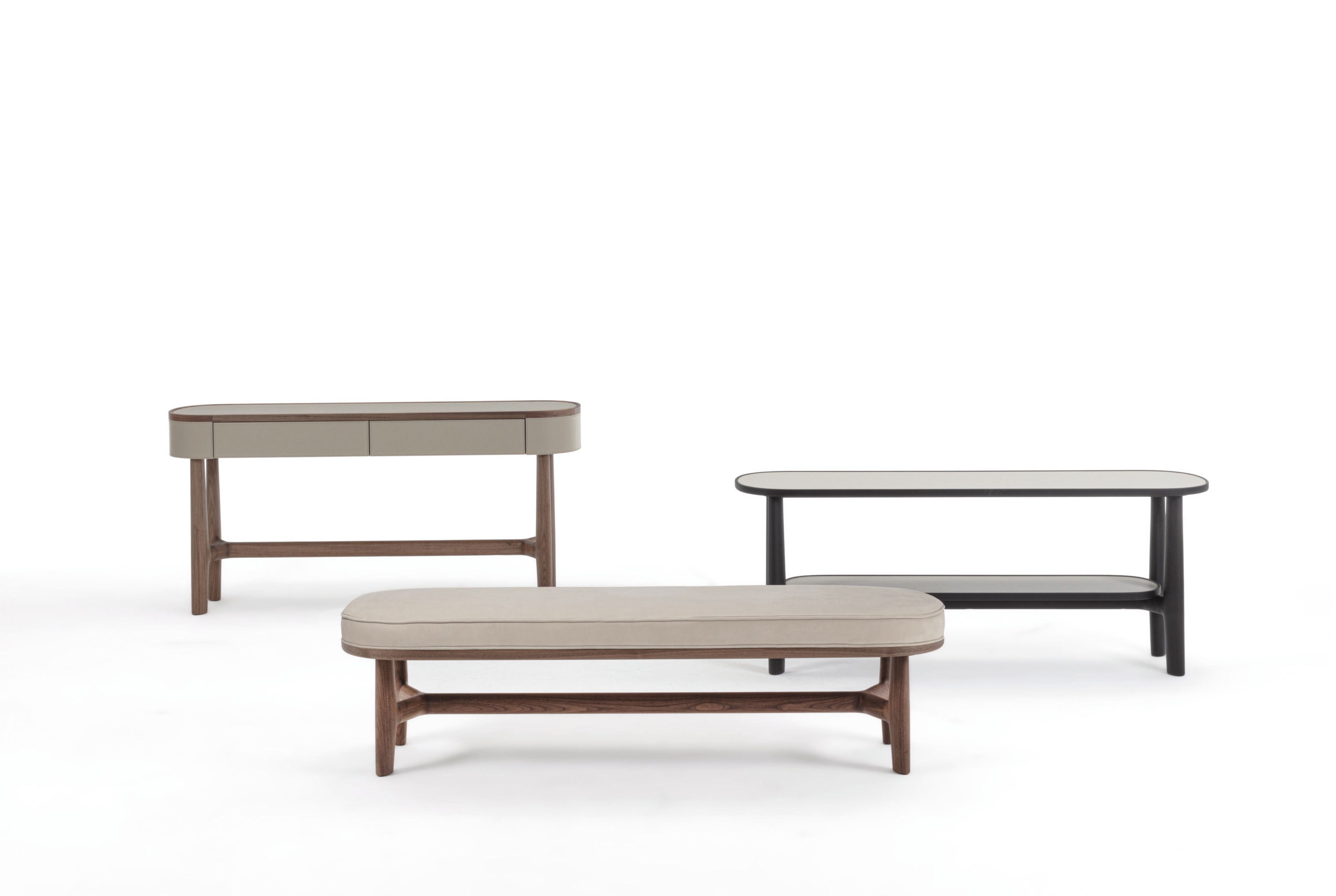 Овальная консоль из грецкого ореха с полками Porada двадцать четыре ARCH-00048256 - Вид №6