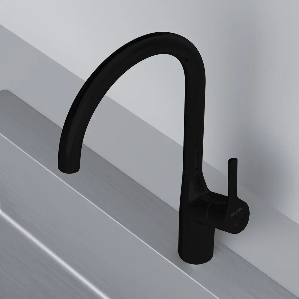 AM.PM Spike — стильный кухонный смеситель черного цвета 84177506 STLM-0046886 - Вид №9