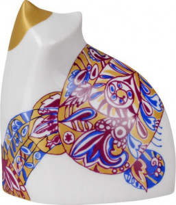 10609809 Императорский фарфоровый завод Скульптура "Кот идущий Васька" Фарфор твердый