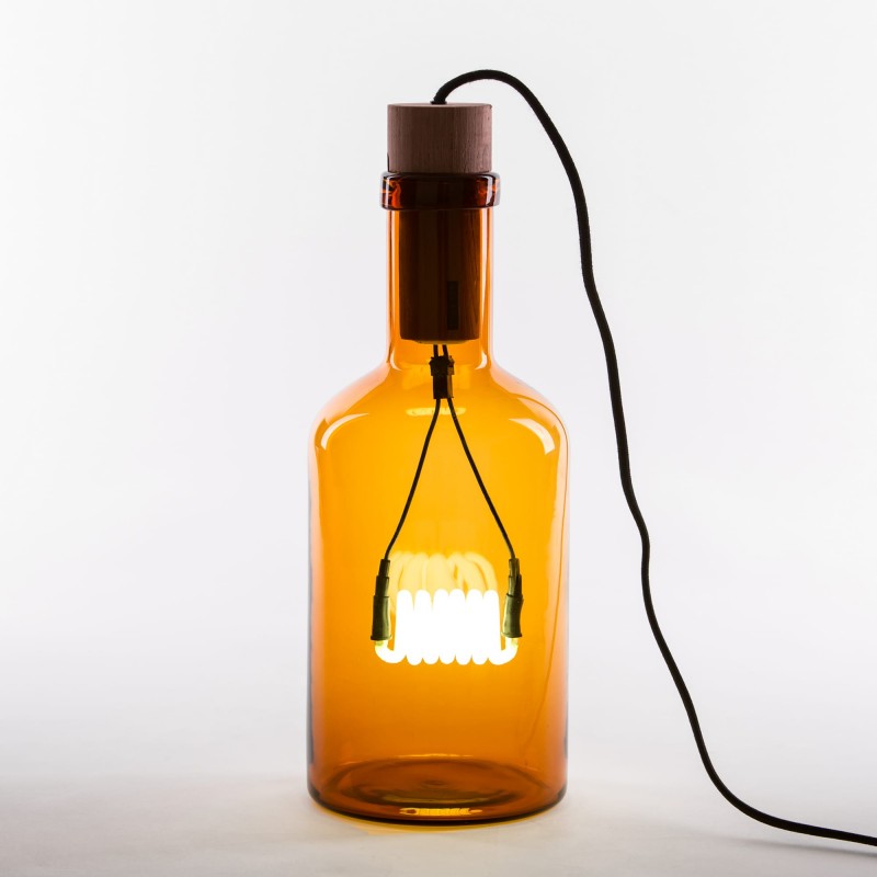 Настольная лампа Bouche amber от Seletti 01432 AMB SELETTI ИНТЕРЬЕРНЫЕ 244946 Оранжевый;яркие  - Вид №1