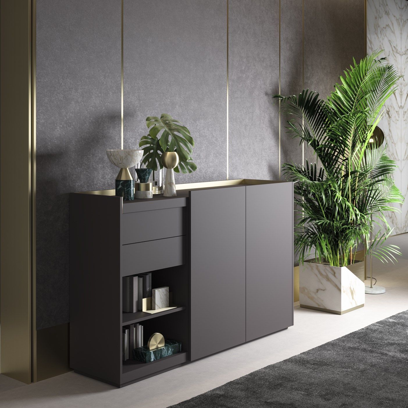 Деревянный офисный шкаф с распашными дверями PROF Block 2.0 ARCH-00054401 - Вид №15