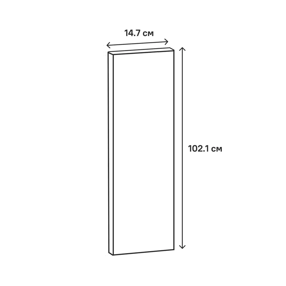 Фасад кухонный DELINIA ID Зея 14.7x102.1 см в цвете светлое дерево 86910880 STLM-0864204 - Вид №4