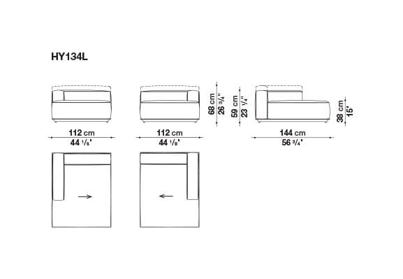 Ткань сад диван B&B Italia Outdoor HYBRID ARCH-00117020 - Вид №25