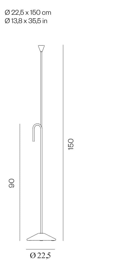 С порошковым покрытием стальной высокий напольный подсвечник BD Barcelona батон ARCH-00122052 - Вид №21