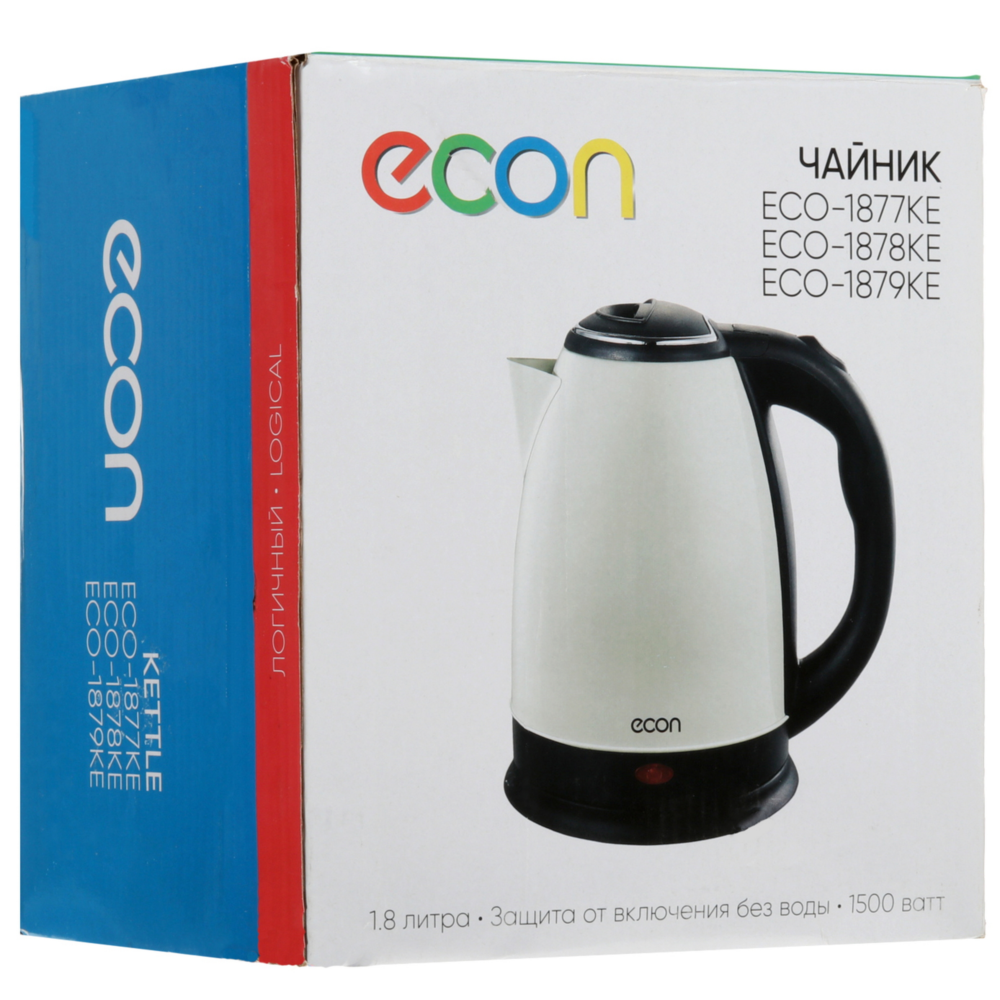 9907874 Электрочайник ECON ECO-1877KE белый STDN-0003970 - Вид №7
