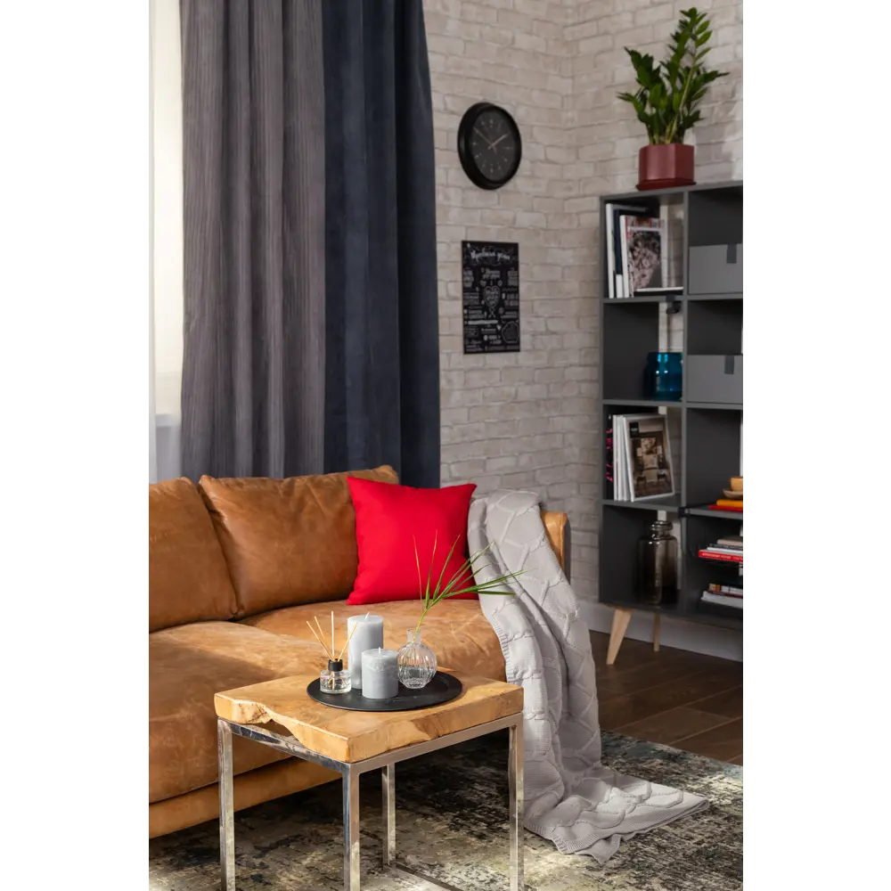 Стеллаж КУБ 12 секций 105х139х32 см ЛДСП цвет графит Santreyd STLM-2198554 - Вид №6