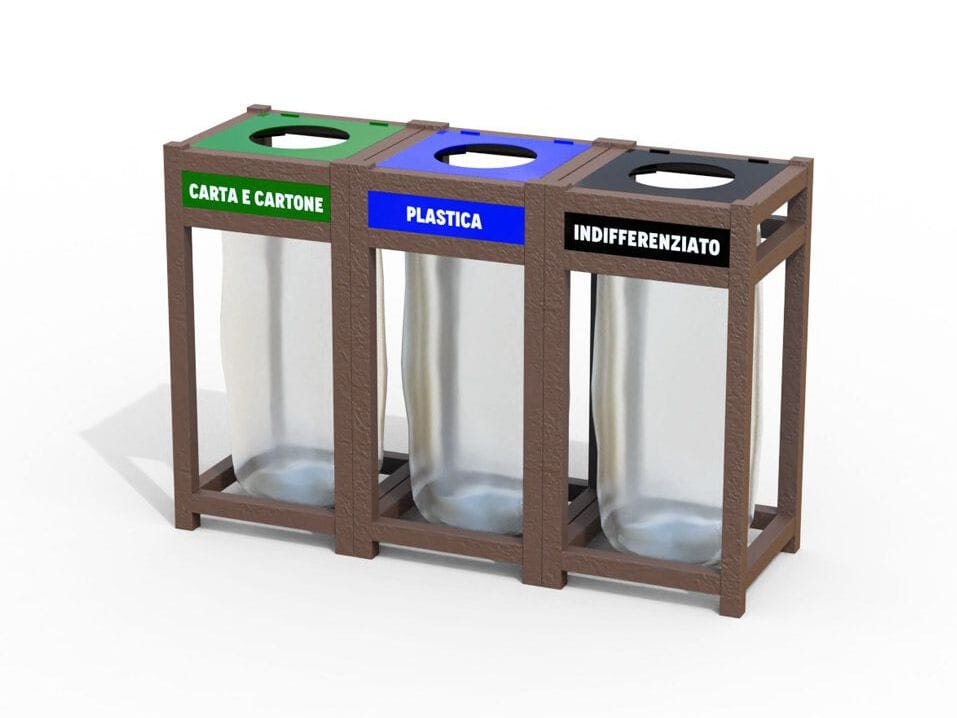 Стойки для мусора Strongplast для раздельного сбора EUROCOMITALIA классическая мебель ARCH-00069821 - Вид №1