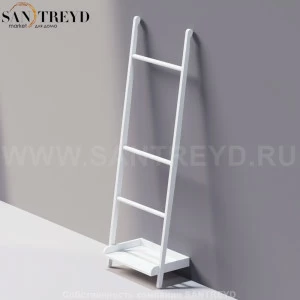 Agape STAIRS Вешалка для полотенец с одной полкой белая ACOM0532NZ