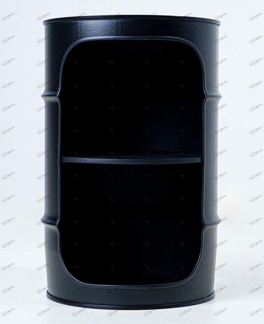 Бочка-шкаф декоративная металлическая черная Xt Black STARBARREL  00-3895256 Черный 