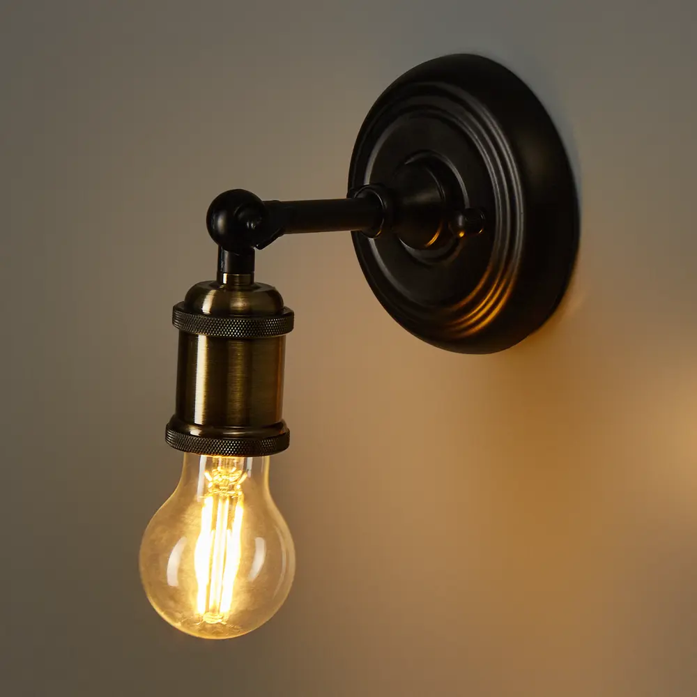 Настенный светильник KREAFORTA Hatanga цвет черный STLM-2022994