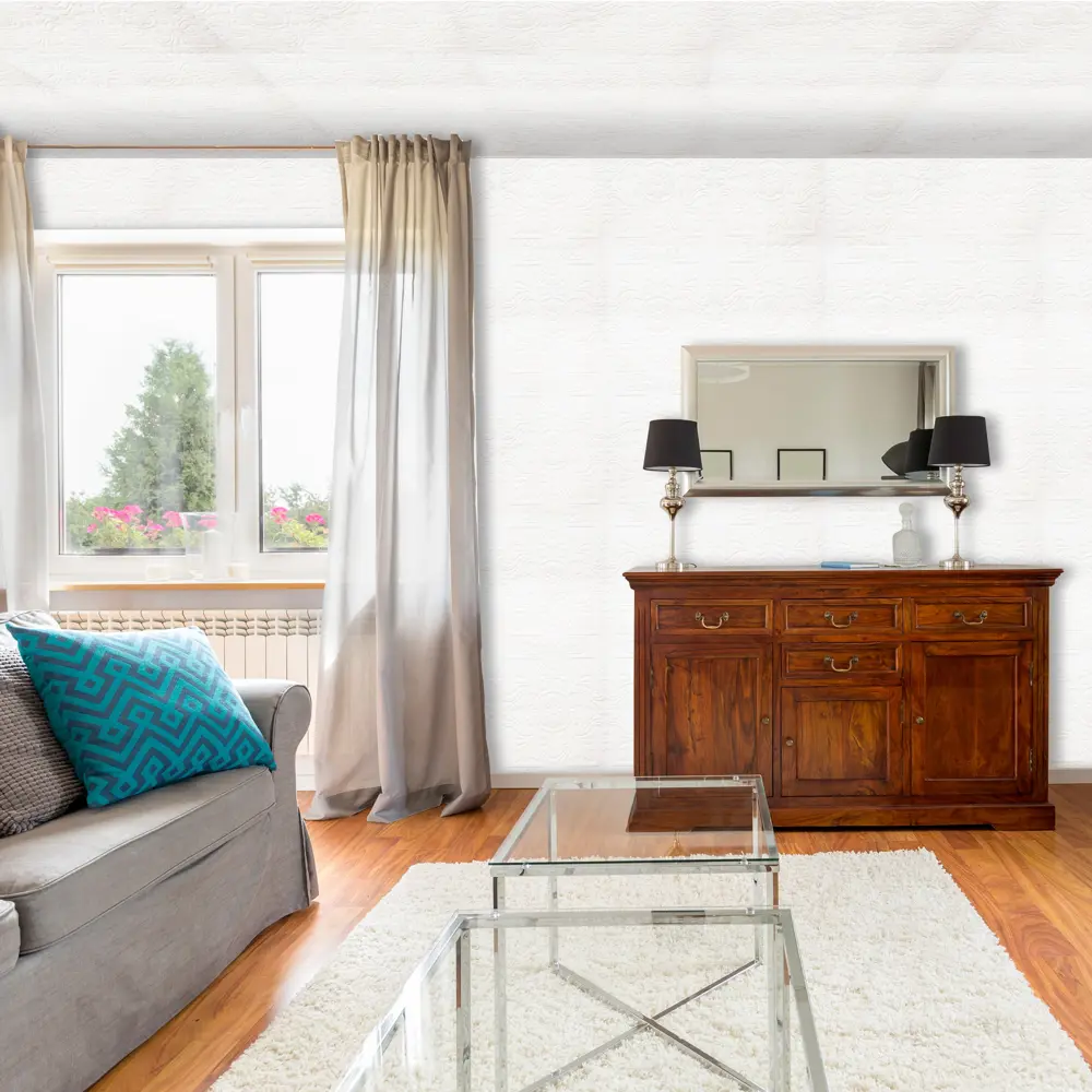 Обои виниловые 0.53х10 м орнамент цвет белый 78159 Santreyd STLM-2064524 - Вид №3