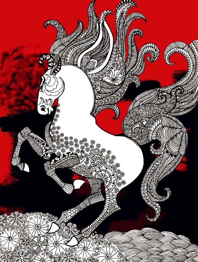 MOMENTI Авторский художественный принт Crazy home paintings Ah-003 - Вид №1