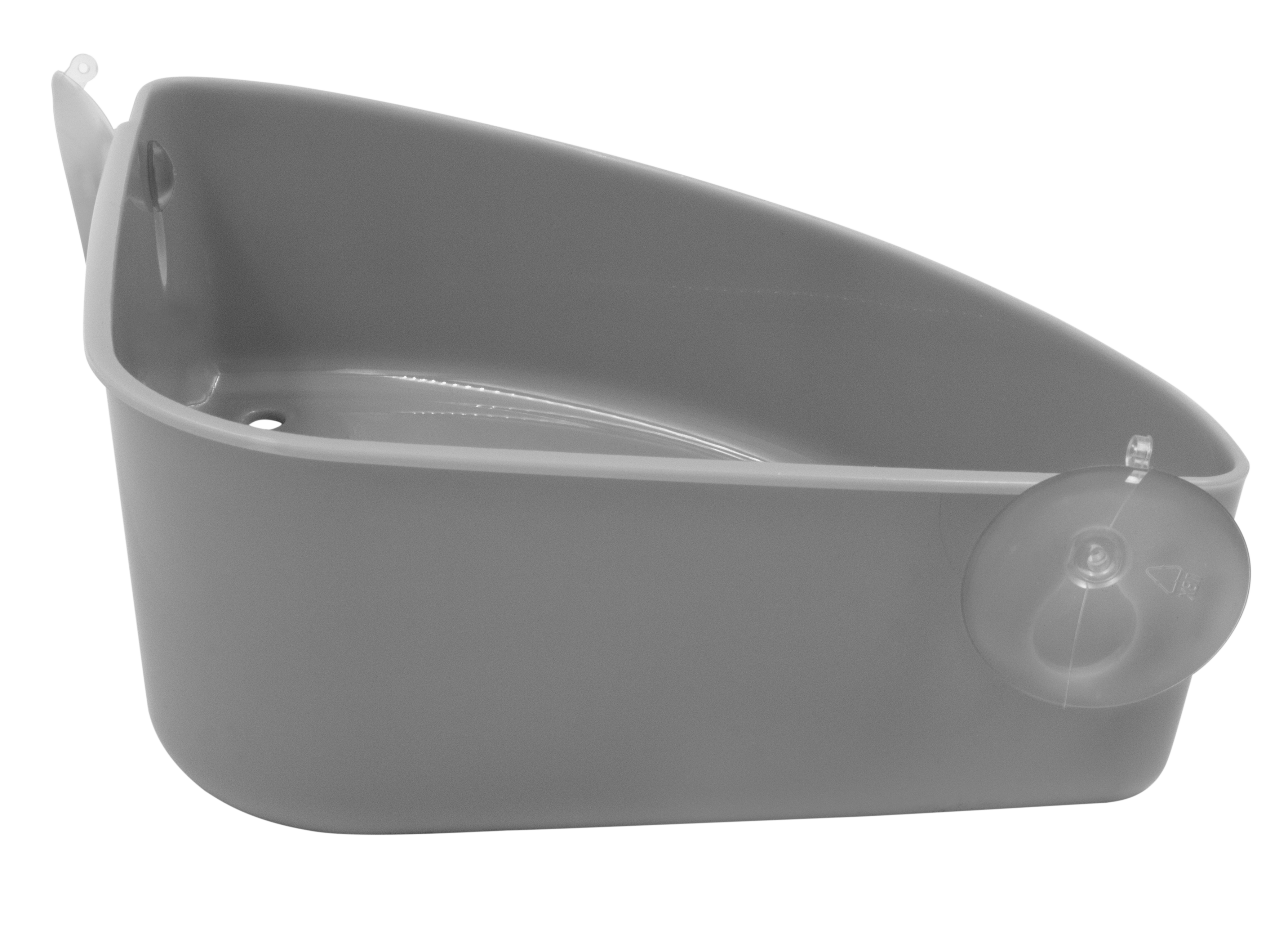 Santreyd Krita — угловая полка для ванной с присосками, серый дымчатый 82486014 STLM-0028224 - Вид №3