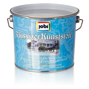 Эмаль Jobi Flussigerkunststoff (ФлюсcигерКунстштоф) 0,9л светло-серая