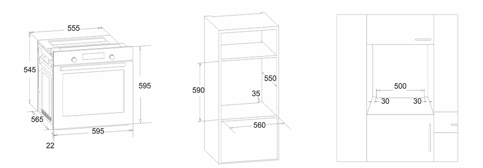 8186946 Электрический духовой шкаф Simfer B6EB56016 черный STDN-0016174 - Вид №9